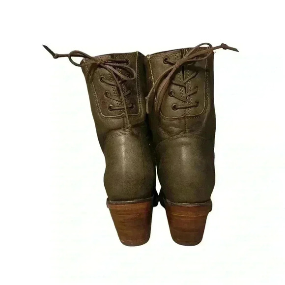 Big bull Woman’s casual short boots brown leather comfortable - Picture 4 of 10